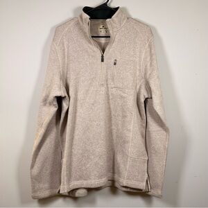 Woolrich Men's Light Tan Zip-Up Sweater